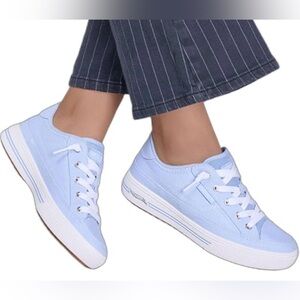 Women’s Sketchers Arch Fit Arcade Canvas Slip-on Sneakers Sz 10 EUC